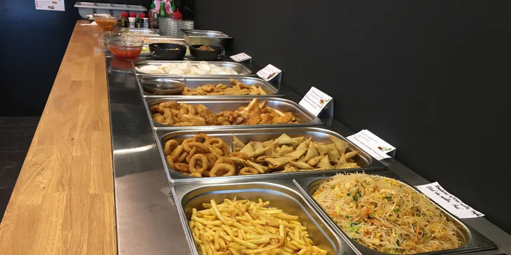 All you can eat oběd v Karlíně: asijská kuchyně, sushi, saláty a další dobroty