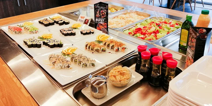 All you can eat oběd v Karlíně: asijská kuchyně, sushi, saláty a další dobroty