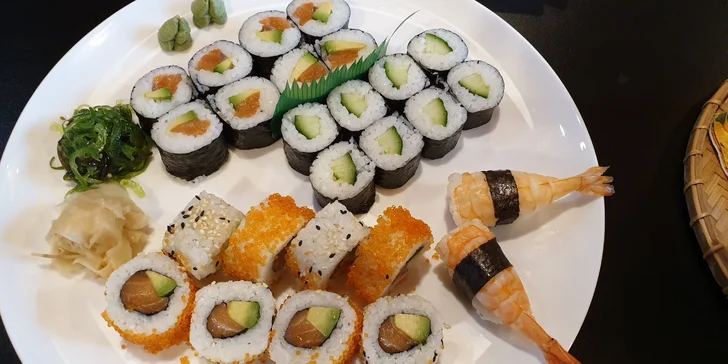 Jde se na sushi: sety 26 až 44 kousků s lososem, úhořem i krevetami