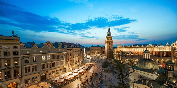 Polské UNESCO: dvoudenní zájezd do Krakova a solných dolů Vělička s přespáním v hotelu a snídaní
