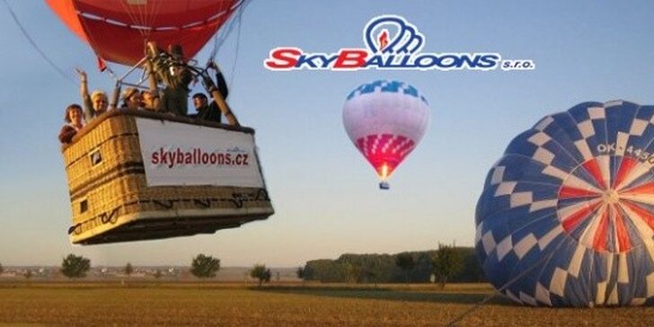 2890 Kč za vyhlídkový let balonem pro JEDNU osobu. 60-90 minut vzduchoplavby nad moravskou krajinou se slevou 41 %.