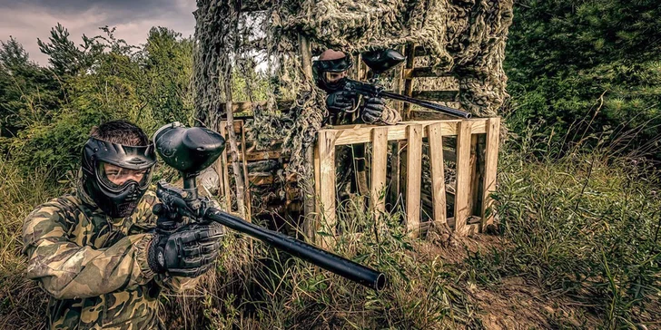 Paintball v areálu bývalé raketové základny až pro 10 hráčů