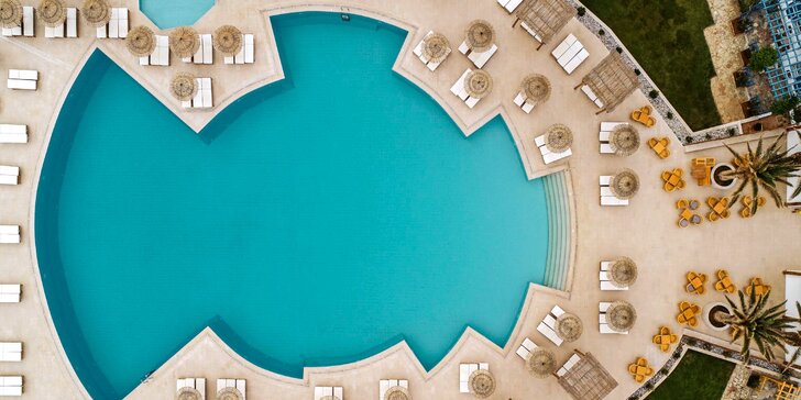 Okouzlující 5* spa hotel u pláže v Kokkini Hani. All inclusive, bazény i zázemí pro děti