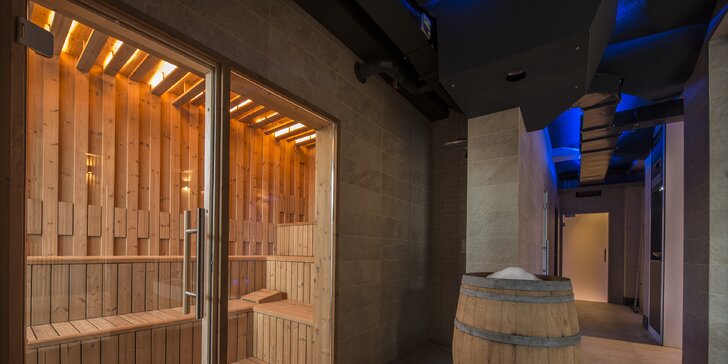 DeLuxe chaty se soukromou finskou saunou a vířivkou pro 4–9 osob v Demänové, strava a vstup do Fun Centra
