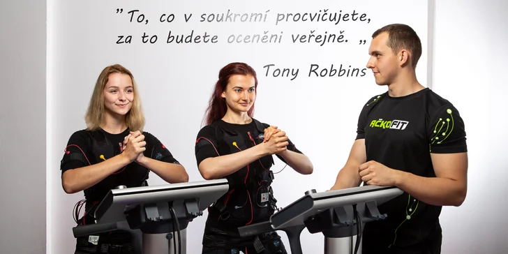 EMS trénink s trenérem: úvodní hodina a až 10 lekcí pro 1 i 2 osoby
