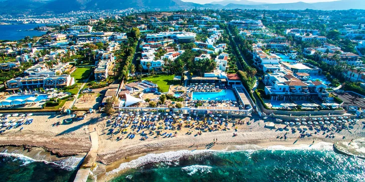 Kouzelné pláže letoviska Hersonissos. 4*+ resort s all inclusive i zázemím pro rodiny