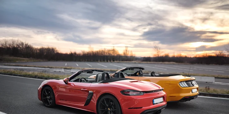 Zkroťte Lamborghini, Porsche nebo Mustanga na velkém okruhu v Mostě i Brně: až 5 kol jako řidič či spolujezdec