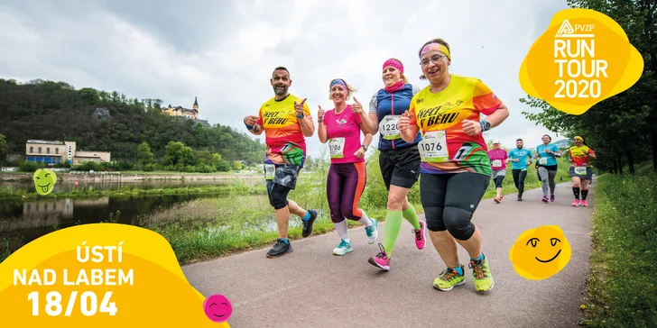 Startovné na RunTour 2020 v Ústí nad Labem s bonusy: 3, 5 nebo 10 km