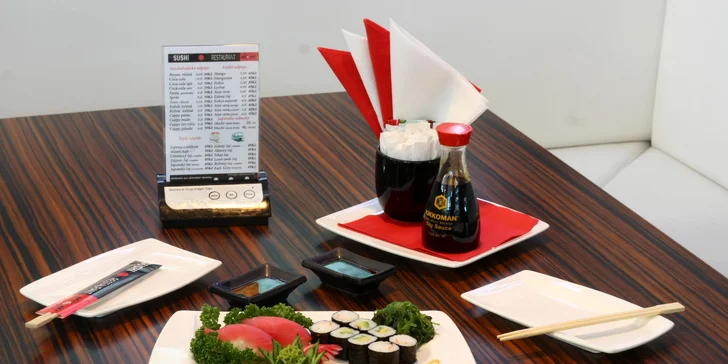 Sushi sety s 21 až 46 kousky: losos, tuňák i grilované krevety