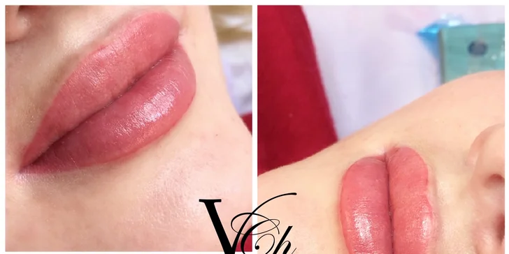 Permanentní make-up obočí nebo rtů pudrovou metodou