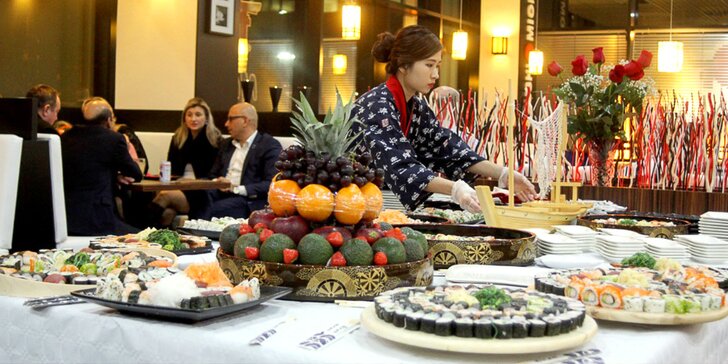 Japonsko v Brně: sushi sety s 29 nebo 39 kusy, wasabi, zázvor a salát