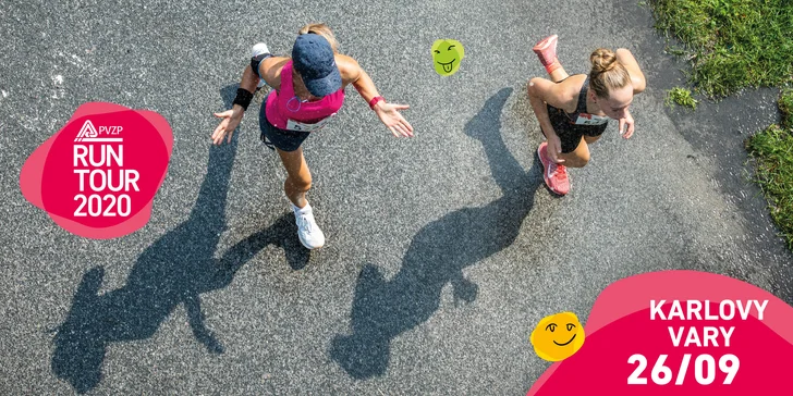 Startovné na RunTour 2020 v Karlových Varech s bonusy: 3, 5 nebo 10 km