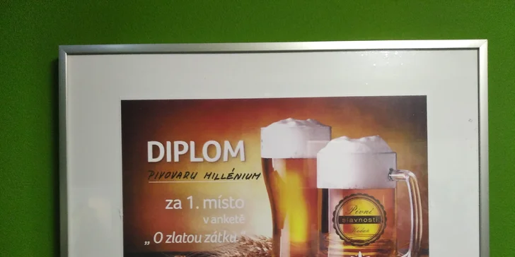 Pivní degustace v rodinném minipivovaru Millenium i s grilovaným vepřovým kolenem