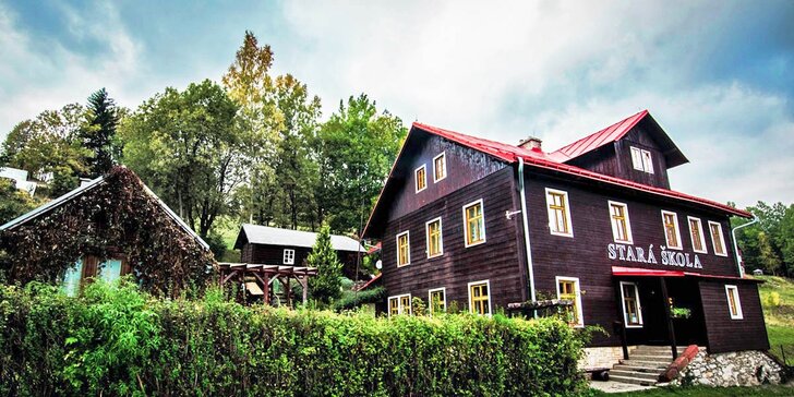 Krkonoše ve stylovém penzionu: pobyt s polopenzí poblíž Vrchlabí i Špindlu