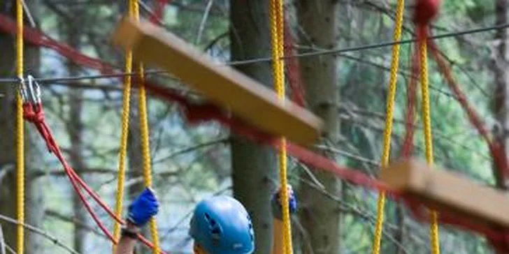 Lanové centrum Monkey park pro děti i dospělé