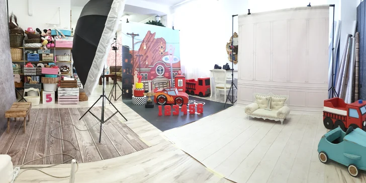 Ateliérové fotografování miminek, dětí i celé rodiny vč. rekvizit
