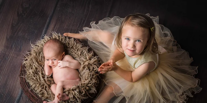 Ateliérové fotografování miminek, dětí i celé rodiny