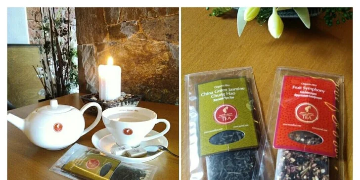 Bio čaj, alžírská káva nebo macchiato s příchutí a zákusek podle výběru