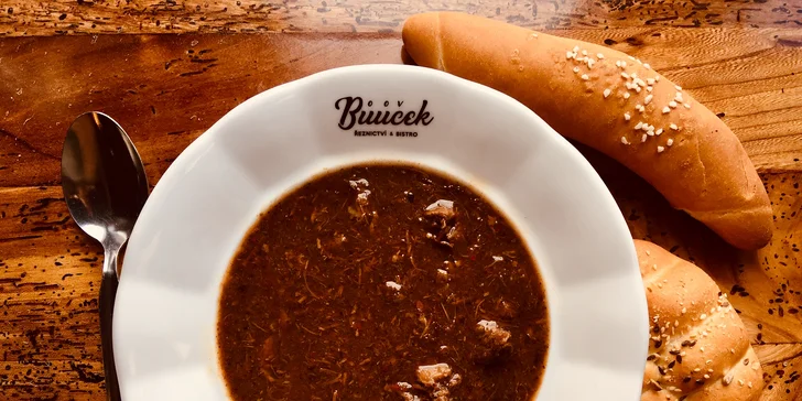 Degustace klobás, masa a uzenin pro dva v Řeznictví & bistro Bůůůček Praha