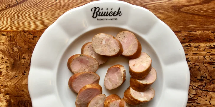 Degustace klobás, masa a uzenin pro dva v Řeznictví & bistro Bůůůček Praha