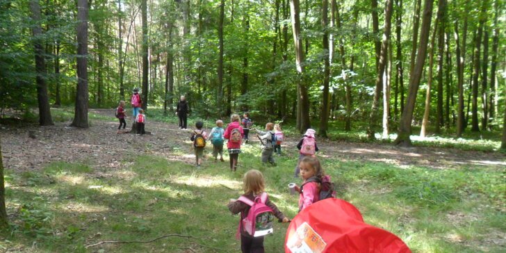 Měsíční docházka do lesní mateřské školky Perníček v Pardubicích