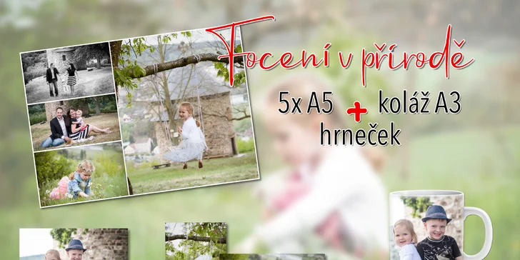Profesionální jarní focení pro celou rodinu: v exteriéru či interiéru i fotodárky s potiskem