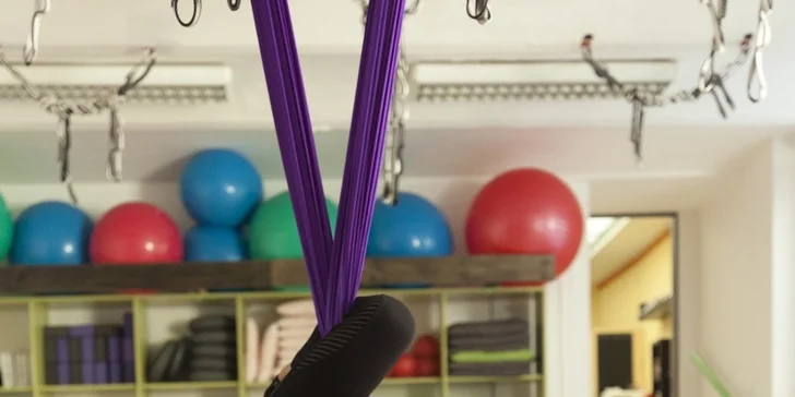 Lekce jógy i cvičení dle výběru: např. Jóga ve vzduchu®, Wheel Yoga® i Air Acro®