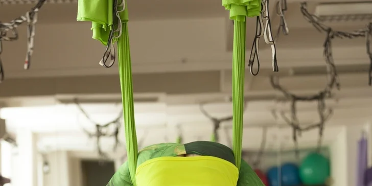 Lekce jógy i cvičení dle výběru: např. Jóga ve vzduchu®, Wheel Yoga® i Air Acro®