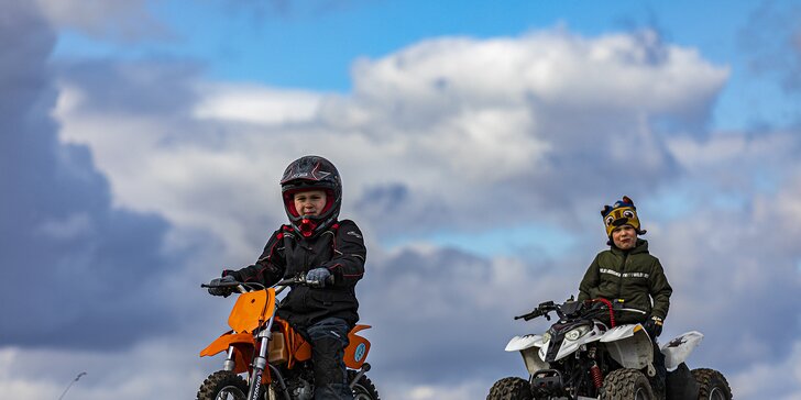 Adrenalinová jízda přírodou: jízda na čtyřkolce nebo motorce dle výběru