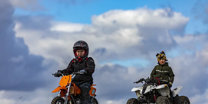 Adrenalinová jízda přírodou: jízda na čtyřkolce nebo motorce dle výběru