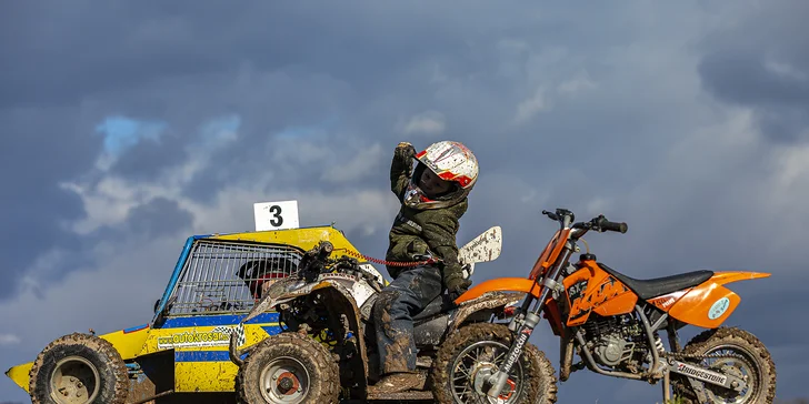 Adrenalinová jízda přírodou: jízda na čtyřkolce nebo motorce dle výběru