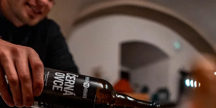 Jedna nebo dvě pizzy podle výběru z devatenácti druhů a řemeslné pivo
