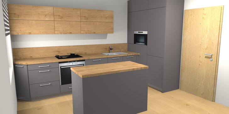Kuchyň snů: profesionální zpracování 3D návrhu místnosti do 35 m²