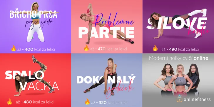 Živé fitness lekce s trenérem přímo u vás doma: členství v Online Fitness na 120 dní