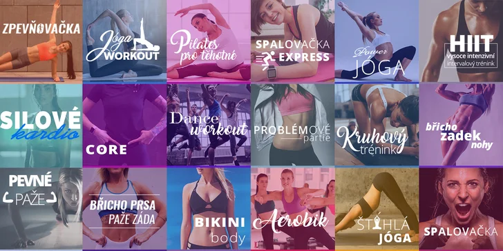 Živé fitness lekce s trenérem přímo u vás doma: členství v Online Fitness na 120 dní