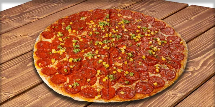 Dobrota až domů: pizza podle výběru z 19 druhů a Coca-Cola