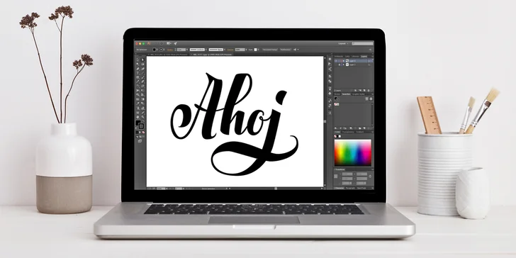 Otevřené vouchery na online kurzy letteringu v hodnotě 1800 a 2500 Kč