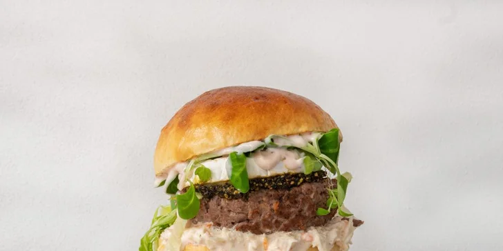 2× výborný burger k odnosu s sebou: na výběr z 8 druhů