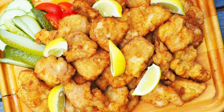 Řízky s rozvozem po Brně: mix kuřecích a vepřových o váze 0,5 nebo 1 kg