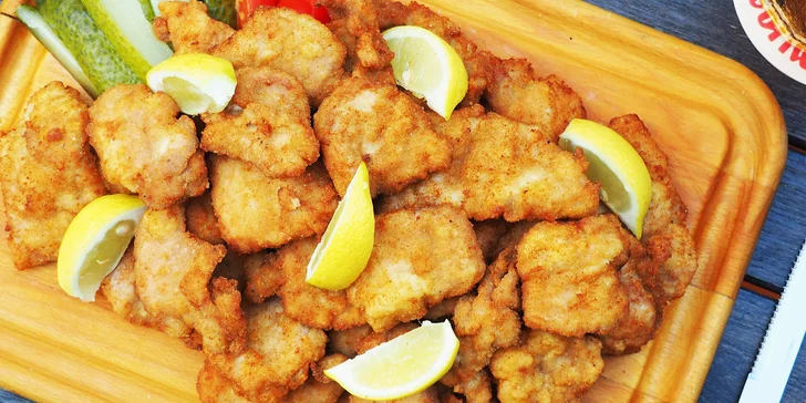 Řízky s rozvozem po Brně: mix kuřecích a vepřových o váze 0,5 nebo 1 kg