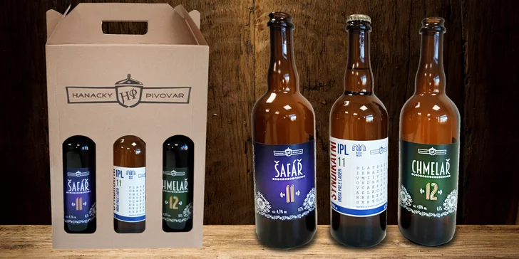 Osvěžení na doma: tři piva z Hanáckého pivovaru v designových lahvích