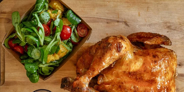 20% sleva na celý sortiment Chicken Guys Luka: grilovaná kuřata a přílohy s sebou