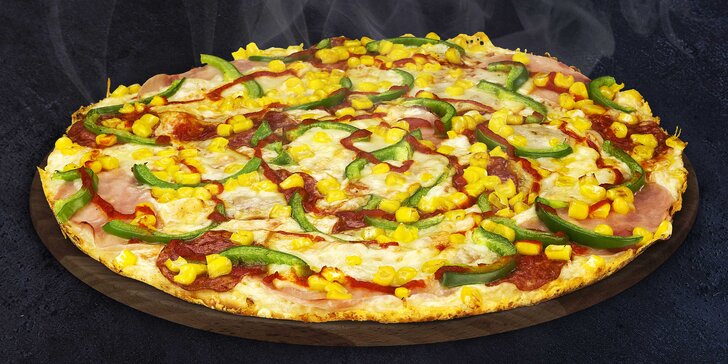 2 poctivé Kašpárkovy pizzy podle výběru: s rozvozem, na výběr 14 druhů