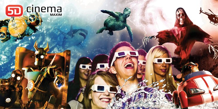 Zažijte pátou dimenzi: až 4 vstupenky na libovolný film v 5D Cinema Maxim v Praze, Ostravě i Olomouci