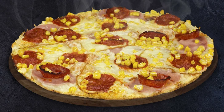 Dvě poctivé pizzy podle výběru: s rozvozem, na výběr 15 druhů