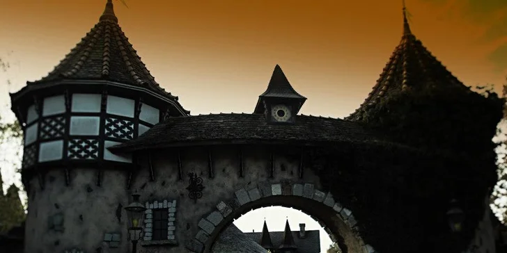 Halloween v zábavním Heide parku v Německu
