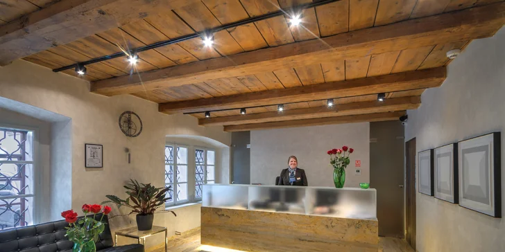 Atraktivní lokalita Malé Strany: hotel v budově ze 14. století, pobyt pro pár až na 8 dní, snídaně