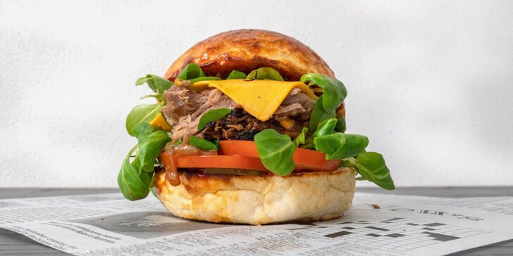 2× výborný burger k odnosu s sebou: na výběr z 8 druhů