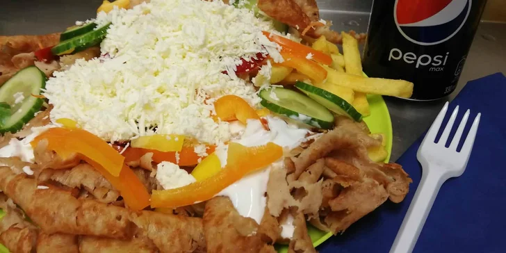 Pořádná dobrota: falafel nebo kebab v tortille, chlebu či s hranolky