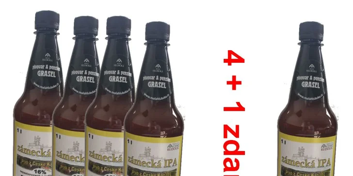 Pivařský set pivovaru Grasel: 5 piv dle vašeho výběru v PET lahvi k odnosu s sebou